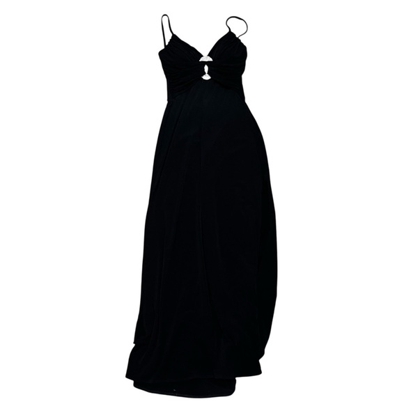 VINTAGE 90s Bari Jay Stretch Lux Evening Gown Size 5/6 Made in USA - Picture 12 of 12